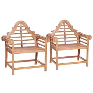 Vidaxl Záhradné stoličky 2 ks 91x62x102 cm masívne teakové drevo