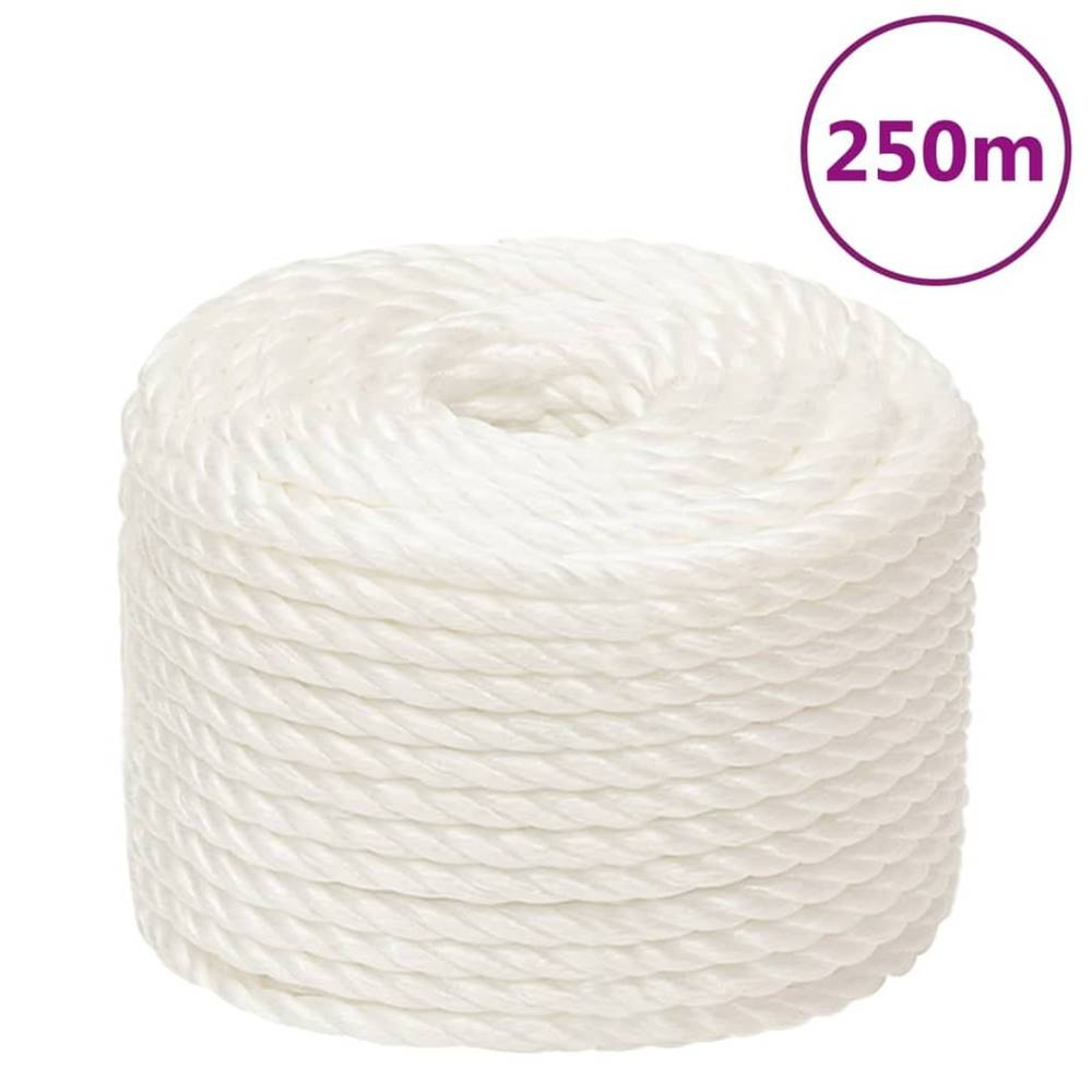 Vidaxl  Pracovné lano biele 10 mm 250 m polypropylén značky Vidaxl