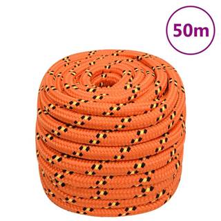 Vidaxl Lodné lano oranžové 20 mm 50 m polypropylén