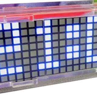 HADEX Digitálne hodiny LED matrix s teplomerom - modré,  STAVEBNICE