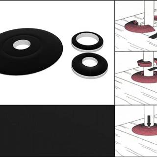 Dimex Plastové krytky na rúry,  čierne - 2ks / bal