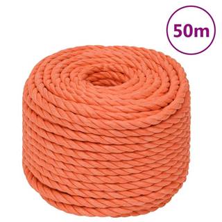 Vidaxl Pracovné lano oranžové 20 mm 50 m polypropylén