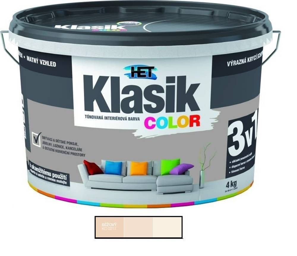 HET   Klasik Color 0217 béžový 4kg značky HET