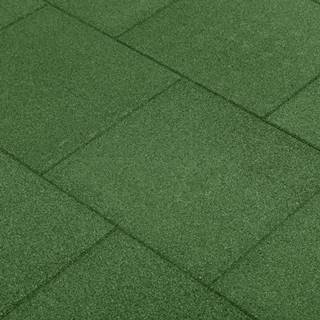 Vidaxl Protipádové dlaždice 24 ks zelené 50x50x3 cm gumené