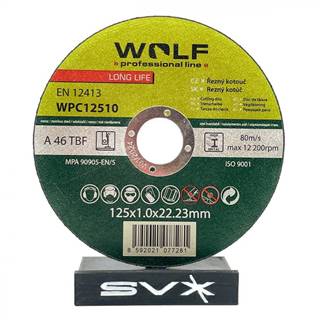 WOLF swiss quality Rezný kotúč 125 125x1 mm Balenie: 5 ks