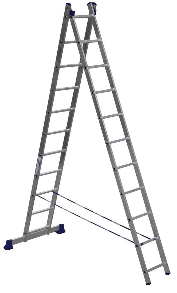 ALUMET  Rebrík - štafle dvojdielny 2 × 11 (H2 5211) značky ALUMET