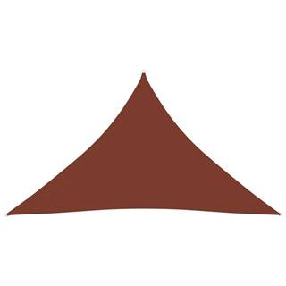Vidaxl Tieniaca plachta oxfordská látka trojuholníková 3x3x4, 24 m tehlová