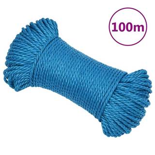 Vidaxl Pracovné lano modré 6 mm 100 m polypropylén