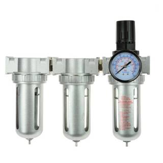 GEKO Regulátor tlaku 1MPa s filtrom,  manometrom a prim. oleja 1/2 G03160