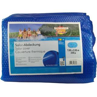 Vidaxl Summer Fun Letná solárna plachta na bazén,  oválna 700x350 cm,  PE,  modrá