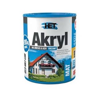 HET AKRYL MAT - Univerzálna matná farba na drevo a kov 0, 7 kg 0235 - hnedá