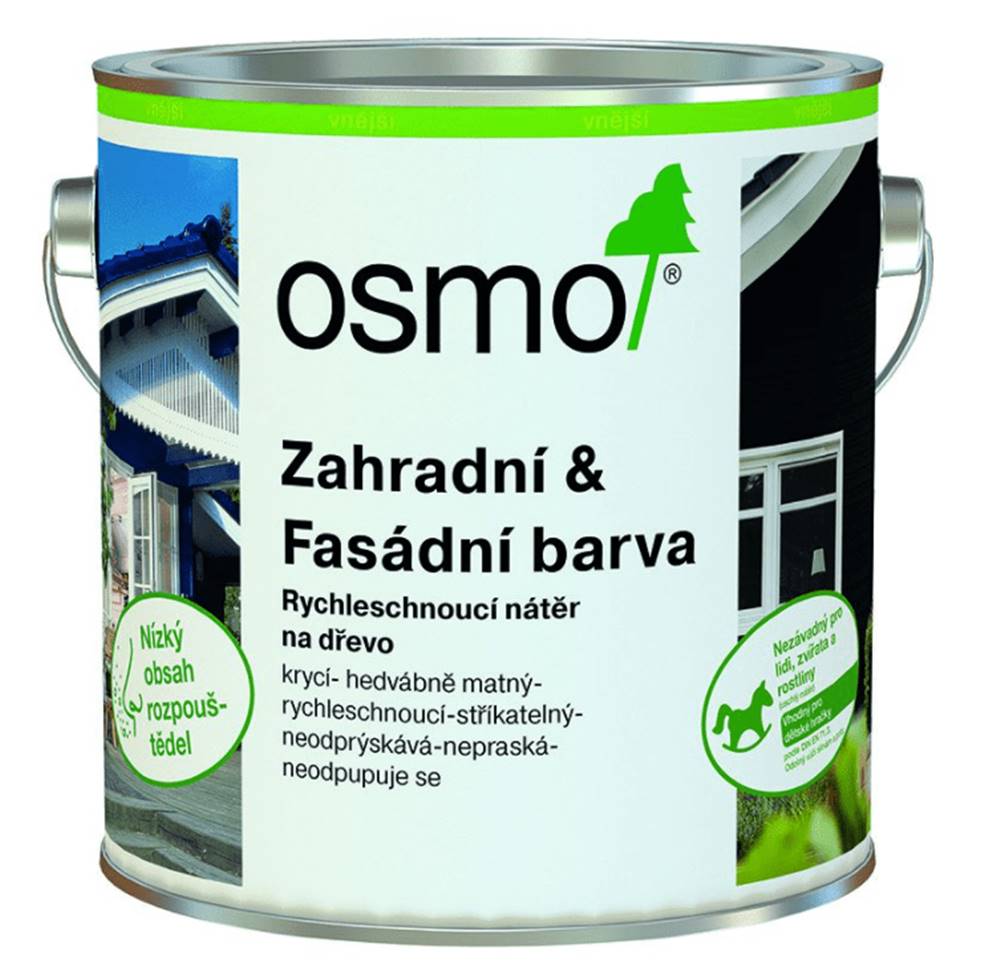 OSMO Color  OSMO - Záhradná a fasádna farba RAL 7035 - svetlošedá 2, 5 l značky OSMO Color