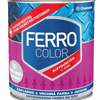Chemolak FERRO COLOR U 2066 - Syntetická farba 2v1 0, 75 L 8185 - červená