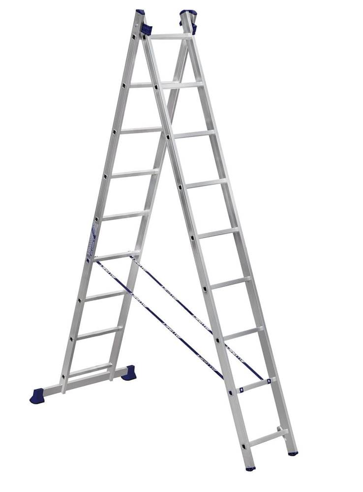 ALUMET  Rebrík - štafle dvojdielny 2 × 9 (H2 5209) značky ALUMET