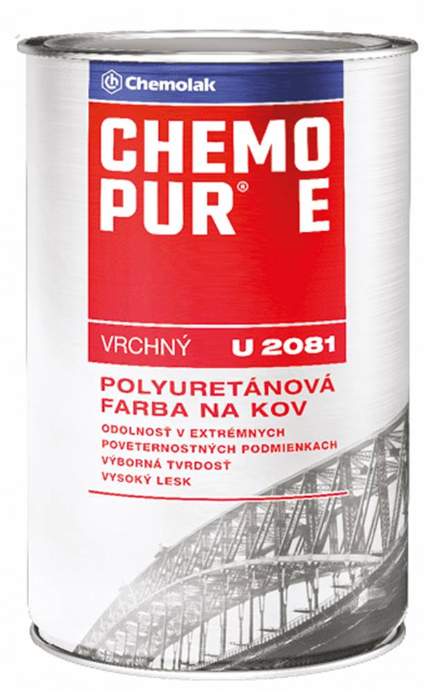 Chemolak  U 2081 CHEMOPUR E - Vrchná polyuretánová farba 0, 8 l ral 1002 - piesková značky Chemolak