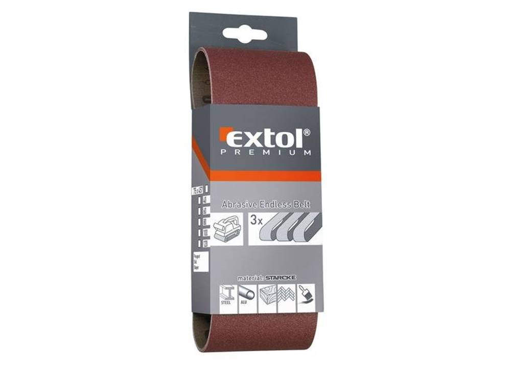Extol Premium  8803530 Pás brúsny,  korund 3ks,  533x76mm,  P100 značky Extol Premium