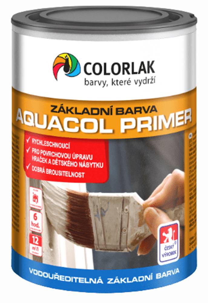 COLORLAK  AQUACOL PRIMER V2070 - Vodou riediteľná základná farba biela 9 L značky COLORLAK