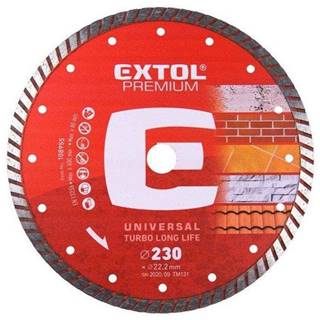 Extol Premium  8803035 Kotúč rezný diamantový Turbo plus,  230mmx22, 2mm,  suché a mokré rezanie značky Extol Premium