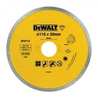 DeWalt DT3714 Diamantový kotúč pre rezačku obkladov DWC410 na rezanie 110x20mm
