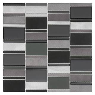 DUNIN Mozaika Allumi Piano Grey 73 - cena za 1 kus 293 x 298mm,  11.453 ks / m2