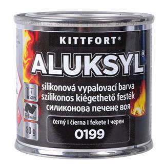 KITTFORT Aluksyl - vypaľovacia silikónová farba 0, 4 kg 0910 - strieborná