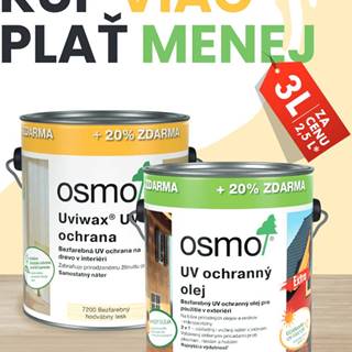 OSMO Color OSMO Uviwax UV - Protection 10 l 7266 - biely smrek